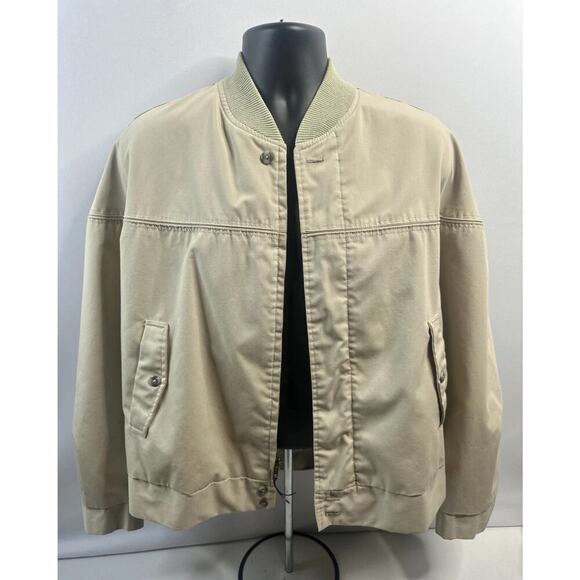 Montgomery Ward Other - Montgomery Ward Jacket Men's Large L Pocket Tan Vintage 1980s-1990s corduroy